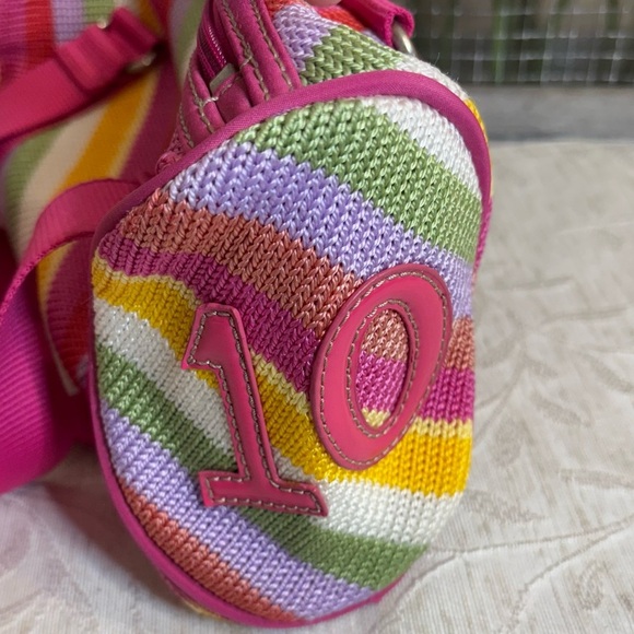 The Sak Barrel Bag Summer Colors Knit Woven Shoulder 10 Year Anniversary - Picture 3 of 13